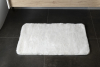 Gedy FUZZY koupelnová předložka, 50x80cm, 100% polyester, protiskluz, bílá 96FY508002
