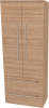 Mereo Bino, koupelnová skříňka vysoká 163 cm, dvojitá, Multidecor, Light Select Walnut CN699LSW1