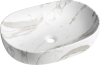 Sapho CALEO keramické umyvadlo na desku, 60x42cm, bianco carrara CA590BC