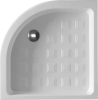 Kerasan RETRO keramická sprchová vanička, čtvrtkruh 90x90x20cm, R550, bílá 133901