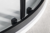 Gelco SIGMA SIMPLY BLACK čtvrtkruhová sprchová zástěna 1200x900 mm, R550, L/R, čiré sklo GS1290B