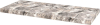 Sapho AVICE deska pod umyvadlo 100x39cm, tl.5cm, šedý kámen AV11010