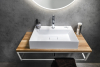 Sapho WOODY deska 906x28x463mm, masiv přírodní dub WDS900-70
