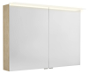 Sapho LINEX galerka s LED osvětlením, 100x70x15cm, jilm bardini LX100-0013