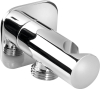 Sapho Držák sprchy kulatý, pevný, s vyústěním, chrom SG403