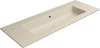 GSI PURA keramické umyvadlo Slim 122x46cm, bez otvoru, creta mat 8887008