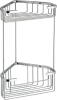 Gedy SMART dvoupatrová rohová police 200x325x151mm, chrom 2482