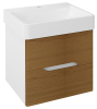 Sapho MEDIENA umyvadlová skříňka 56x51x48, 5cm, bílá mat/dub natural MD062