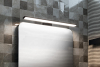 Sapho CHICAGO MAX LED svítidlo, 780x120mm, 15W, 230V, IP44, plast, černá mat AU473
