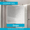 Mereo Sprchový set z Kory Lite, čtvrtkruh, 90 cm, bílý ALU, Grape a nízké SMC vaničky CK35121ZN