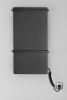 Sapho ELMIS elektrický sušák ručníků 400x800 mm, 120 W, hliník, černá mat EB430