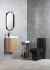 CREAVIT LARA WC kombi, spodní/zadní odpad, černá mat LR360