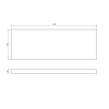 Sapho AVICE deska pod umyvadlo 110x39cm, tl.5cm, old wood AV1118