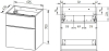 Mereo Mailo, koupelnová skříňka 61 cm, chrom madlo, Multidecor, White Loft Pine CN590SWLP1