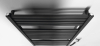 Aqualine TONDI-E elektrické otopné těleso rovné 600x970 mm, 400 W, černá mat DE466T