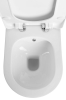 Sapho AVVA CLEANWASH závěsná WC mísa, s bidetovou sprškou, Rimless, 35, 5x53cm, bílá 100312