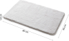 Gedy FUZZY koupelnová předložka, 50x80cm, 100% polyester, protiskluz, bílá 96FY508002