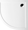 Polysan SERA sprchová vanička z litého mramoru, čtvrtkruh 80x80cm, R550, bílá 40511