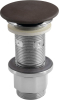 Sapho Umyvadlová výpust 5/4“, click-clack, betonová zátka, 10-80mm, tmavě hnědá mat FG915