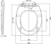 Mereo WC závěsný klozet vč. sedátka CSS114S VSD74S