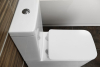 Sapho PORTO WC kombi, Rimless, spodní/zadní odpad, bílá PC102WR