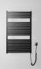 Aqualine TONDI-E elektrické otopné těleso rovné 600x970 mm, 400 W, černá mat DE466T
