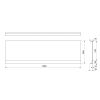 Polysan DEEP PLAIN NIKA panel 120x36cm 84899