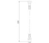 Sapho SOFTFLEX plastová sprchová hadice, 150cm, metalická stříbrná/chrom 1208-11
