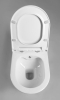 Sapho AVVA CLEANWASH závěsná WC mísa, integrovaná baterie a bidet. sprška, Rimless, 35, 5x53cm, bílá 100315
