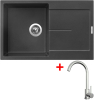 Granitový dřez Sinks ULTIMA 790 Metalblack + ARCO celonerezová G25274