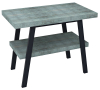 Sapho TWIGA umyvadlový stolek 80x72x50 cm, černá mat/aquamarine VC442-80-6