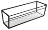 Sapho SKA konzole s policí 1200x400x460mm, černá mat SKA104
