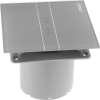 Cata E-100 GSTH koupelnový ventilátor axiální s automatem, 4W/8W, potrubí 100mm, stříbr 00900600