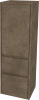 Mereo Opto koupelnová skříňka vysoká 125 cm, levé otevírání, Multidecor, Beton Chicago tm šedý CN995LBCS2