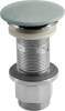 Sapho Umyvadlová výpust 5/4“, click-clack, betonová zátka, 10-80mm, zelená mat FG923