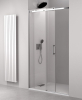 Polysan THRON ROUND sprchové dveře 1300 mm, kulaté pojezdy, čiré sklo TL5013-5005