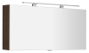 Sapho CLOE galerka s LED osvětlením 120x50x18cm, borovice rustik CE120-0016