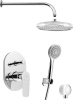 Aqualine LOTTA podomítkový sprchový set s pákovou baterií, 2 výstupy, chrom LT743