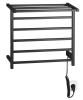 Sapho ELZOR elektrický sušák ručníků 500x470 mm, 60 W, černá mat EB510