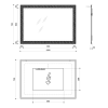 Sapho FLUT zrcadlo s LED podsvícením 100x70cm, bílá FT100