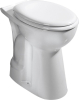 CREAVIT HANDICAP WC mísa kombi, zvýšený sedák, spodní odpad, 36, 5x67, 2cm, bílá BD305