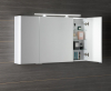 Sapho LUCIE galerka s LED osvětlením, 126x70x17cm, bílá LU125-0030