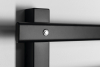 Sapho ELCOR elektrický sušák ručníků 480x520x50 mm, 63 W, černá mat EB530