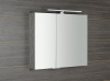 Sapho MIRRÓ galerka s LED osvětlením, 80x70x16cm, dub stříbrný MC080-0011