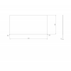 Sapho SKARA deska Rockstone 91, 2x12x46cm, bílá mat CG026-0101