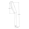 Sapho Ruční masážní sprcha, 5 režimů sprchování, průměr 110mm, ABS/chrom 1204-05