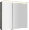 Sapho LINEX galerka s LED osvětlením, 80x70x15cm, dub stříbrný LX080-0011