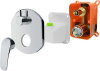 Mereo Sprchová podomítková baterie s přepínačem, Eve, Mbox, kulatý kryt, chrom CBV60106A