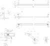 GSI PURA čelní držák ručníků 120cm, chrom PAPRDB120