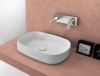 Isvea INFINITY OVAL keramické umyvadlo na desku, 55x36cm, bílá 10NF65055